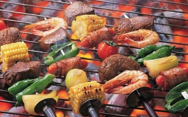 BBQ Area with access to Park